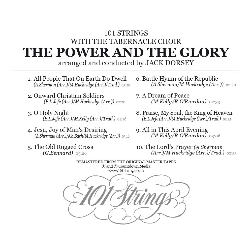 The Power and the Glory (S-5176) - Alshire & 101 Strings Orchestra Official  Website